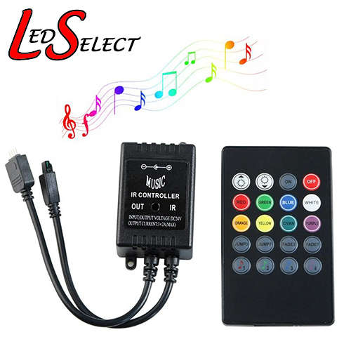 RGB LED Sound Activated Music DJ Lights Strip Controller & Remote **LOCAL STOCK**