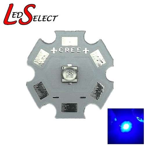 Cree Led 3W XPE Royal Blue 20mm Aluminium Base Plate **LOCAL STOCK**