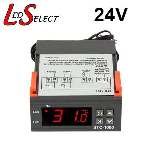 Temperature Controller Thermostat Thermometer STC1000 24V DC *LOCAL STOCK*