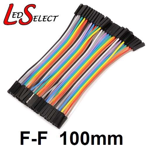 Wire Jumper Dupont Female - Female 100mm 40pcs **LOCAL STOCK**