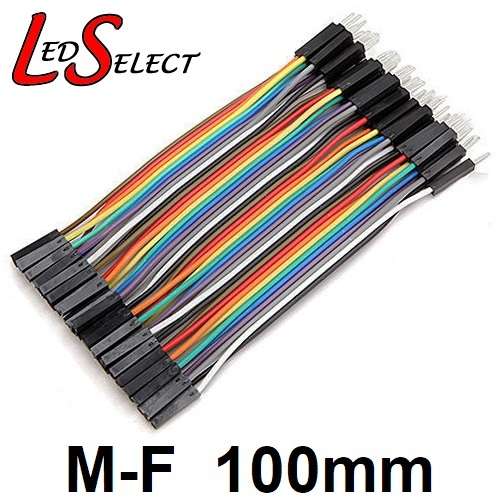 Wire Jumper Dupont Male - Female 100mm 40pcs **LOCAL STOCK**