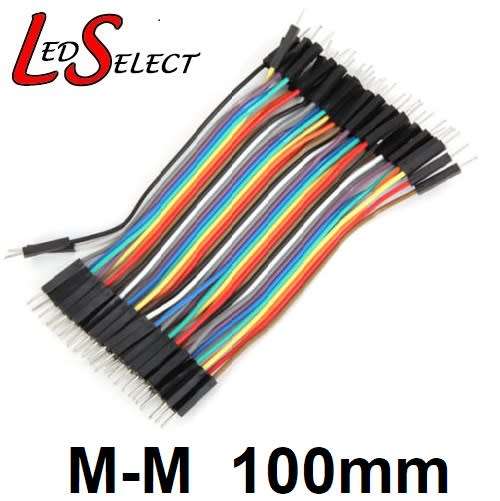 Wire Jumper Dupont Male - Male 100mm 40pcs **LOCAL STOCK**