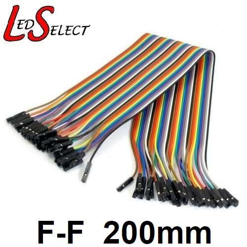 Wire Jumper Dupont Female - Female 200mm 40pcs **LOCAL STOCK**