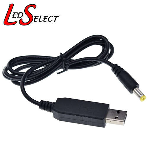 Step up Voltage 5V to 9V USB to 5.5 x 2.1mm 900mm **LOCAL STOCK**