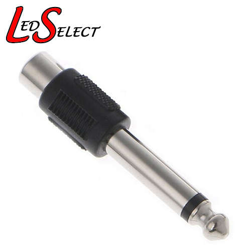 Connector RCA to 6.35mm Male Mono Plug **LOCAL STOCK**