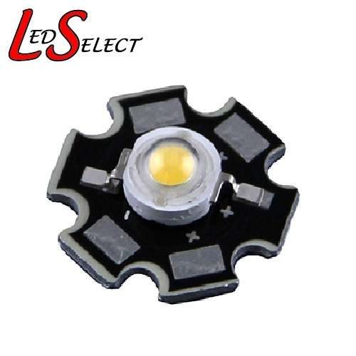 Led 1W Warm White 3200-3500K 3.2-3.6V 300mA on Aluminium Base **LOCAL STOCK**