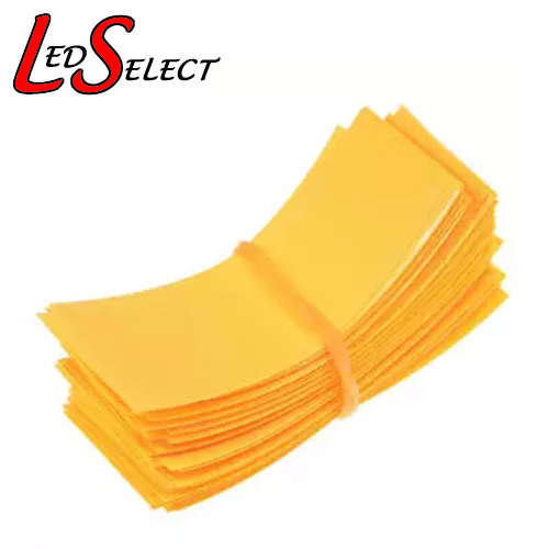 Battery 18650 Sleeve Heatshrink Tubing Yellow 72x30mm **LOCAL STOCK**
