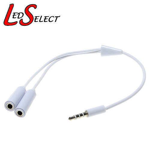 Connector 3.5mm Audio Splitter 1 Male to 2 Female **LOCAL STOCK**