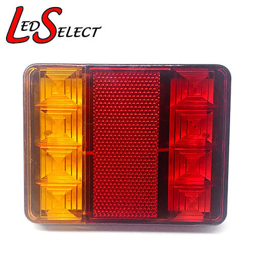 Car Tail Light Rear Square Panel 12V (1 Pair) **LOCAL STOCK**