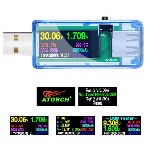 Meter 11in1 5V USB Multicolour Led + Load Tester **LOCAL STOCK**