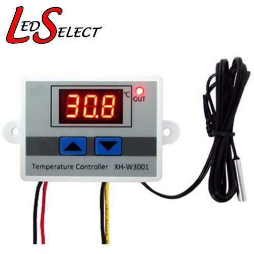 Controller Temperature Digital Meter LCD XH-W3001 12V Switch Probe **LOCAL STOCK**