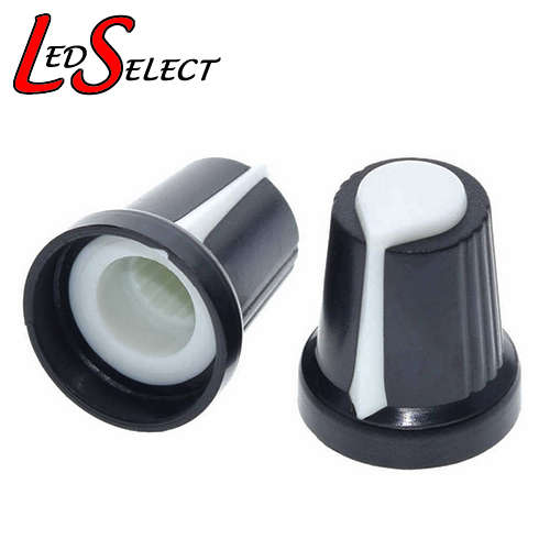 Dimmer Rotary Knob 6mm Shaft White WH148 **LOCAL STOCK**