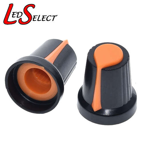 Dimmer Rotary Knob 6mm Shaft Orange WH148 **LOCAL STOCK**