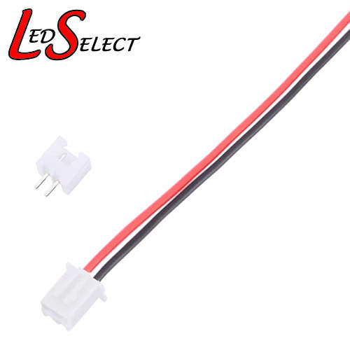 Connector JST XH 2Pin 2.54mm White Wire Plug Set 120mm **LOCAL STOCK**