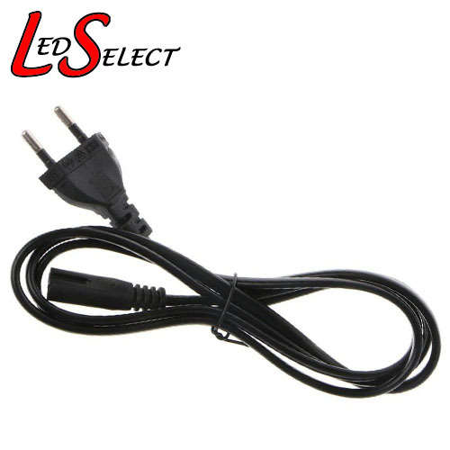 Power Cord Plug 2 Pin Fig 8 (1.5 meter)  **LOCAL  STOCK**