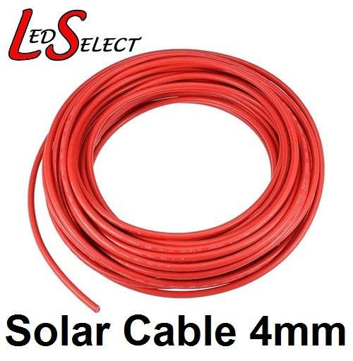 Solar Cable Wire Red 4mm Dia **LOCAL STOCK**