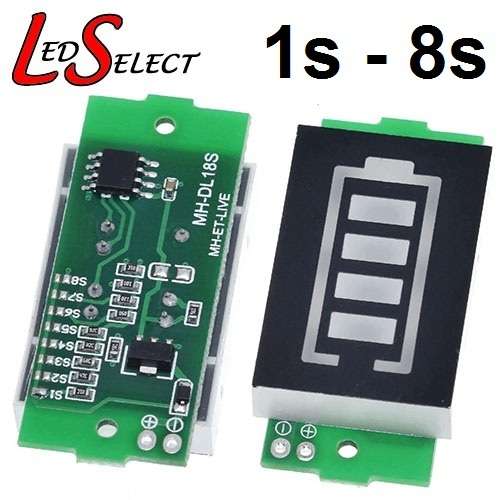 Li-ion 18650 Battery Meter 1s-8s **LOCAL STOCK**