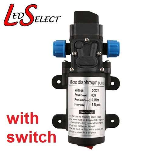 Pump 12V Diaphragm 5.5 L/min 80W Auto on off with Pressure Switch **LOCAL STOCK**