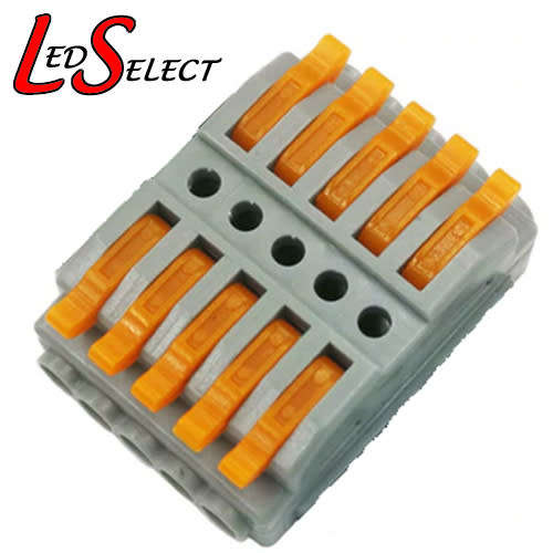 Wire Connector Double Sided Wago 5 Lever for 0.08mm to 4mm wire **LOCAL STOCK**