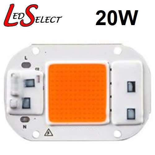 Led 20W Full Spectrum New Improved Plant Grow Chip 220V 380-840nm **LOCAL STOCK**