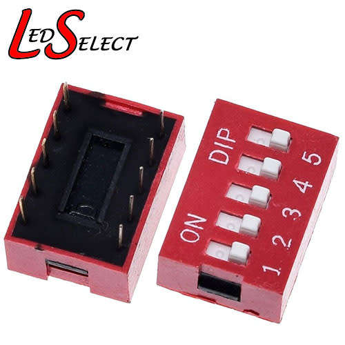 Switch DIP Slide PCB 5Way **LOCAL STOCK**