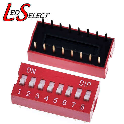 Switch DIP Slide PCB 8Way **LOCAL STOCK**