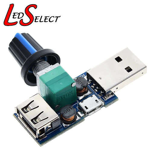 Fan Speed Controller USB + Knob 5V 5W **LOCAL STOCK**