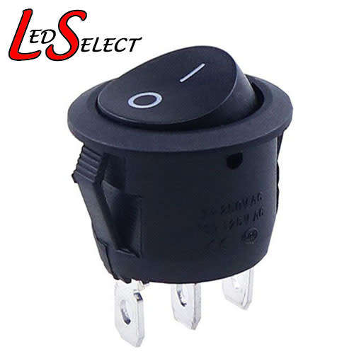 Switch Rocker Black 20mm 220V AC **LOCAL STOCK**