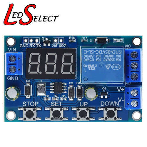 Battery Charge Discharge Start Stop (In: 6-40V Ctrl: 0-99V) + Display **LOCAL STOCK**