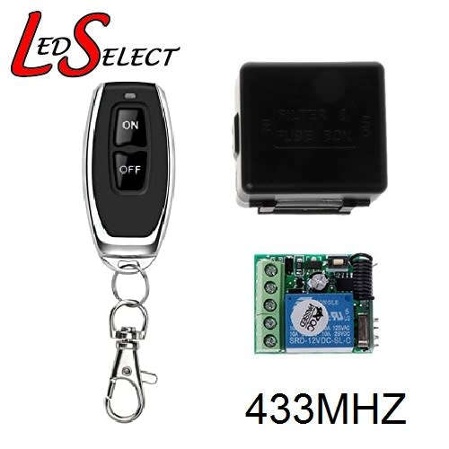 Controller Relay 12V 1 Channel + 1 Remote (2 Button) 433MHz**LOCAL STOCK**
