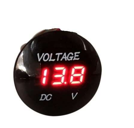 Voltmeter Voltage Meter DC 5-30V Round Waterproof Red 3 Digit Display **LOCAL STOCK**