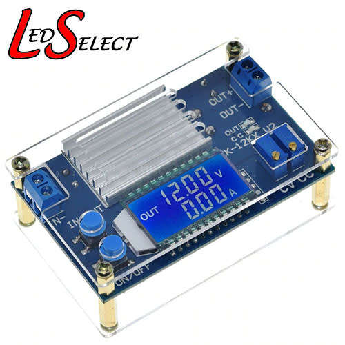 Step Down Voltage Current 5.5-35V to 1.2-32V 12A Display + Cover **LOCAL STOCK**
