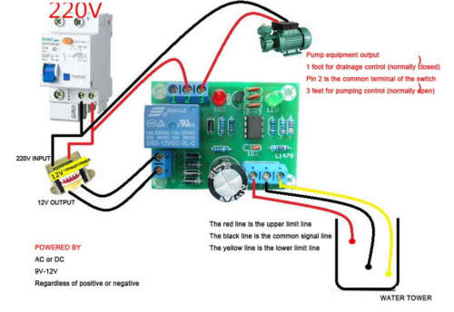 Controller Water Float Liquid Level Sensor (Wire in water) 12V DC + Blue Terminal **LOCAL STOCK**