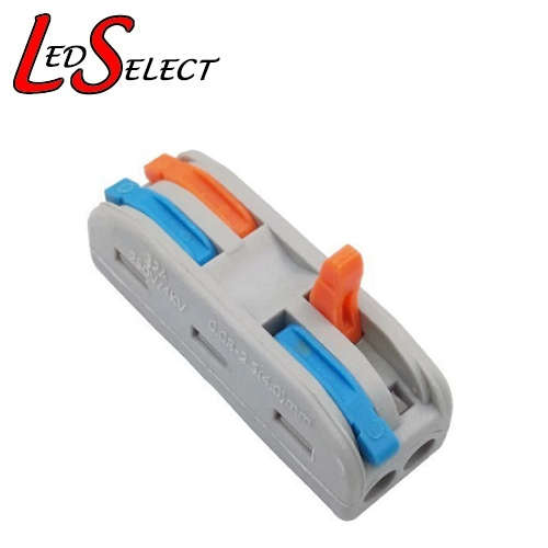 Wire Connector Double Sided Wago 2 Lever Red/Blue for 0.08mm to 4mm wire **LOCAL STOCK**