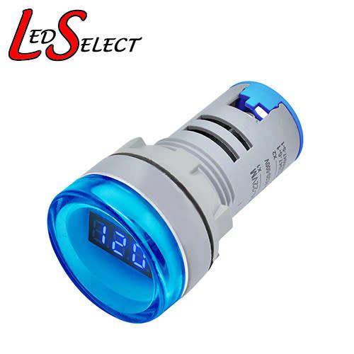 Voltmeter Voltage Meter Digital Display 22mm 220V AC (60-500V) Blue **LOCAL STOCK**