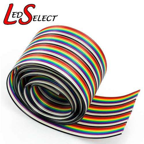 Wire Dupont Ribbon 10 Colour 40Pin 1mtr **LOCAL STOCK**