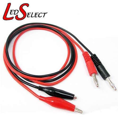 Multimeter Leads Banana to Alligator Clip 1mtr **LOCAL STOCK**