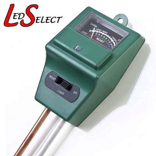 PH Moisture 3 in 1 Sunlight Meter Garden Soil Temperature Tester LCD Display **LOCAL STOCK**