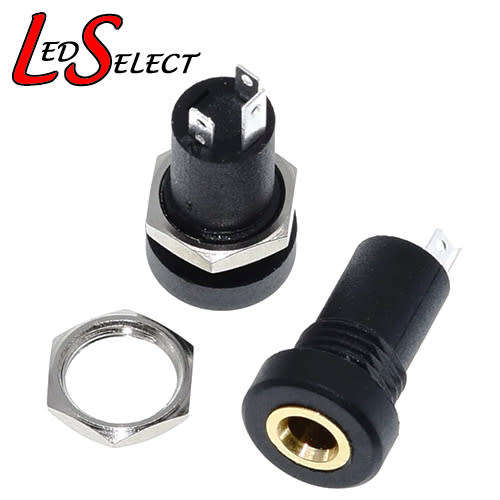 Connector 3.5mm Female Stereo Panel Mount 3Pin **LOCAL STOCK**