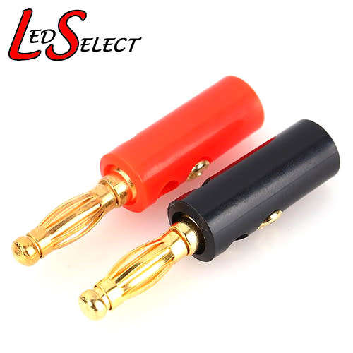 Connector Male Black/Red Banana Set **LOCAL STOCK**