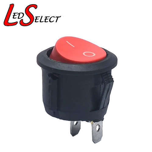 Switch Rocker Red 20mm 2-Pin 220V AC **LOCAL STOCK**