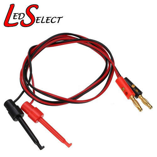 Multimeter Leads Banana Plug to Test Hook Clip 1mtr **LOCAL STOCK**