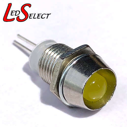 5mm Led Yellow + Metal Holder **LOCAL STOCK**