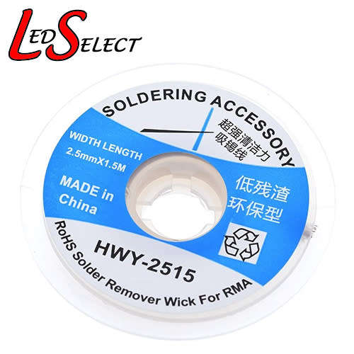 Desolder Wick Braided 2.5mm 1.5M **LOCAL STOCK**