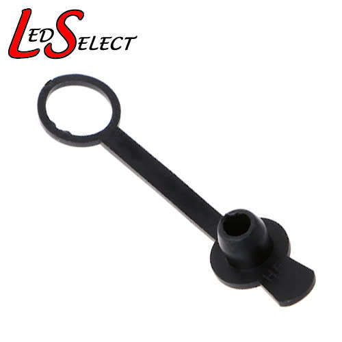 DC Power Plug 5.5mm x 2.1mm Rubber Cap for Fe Panel Mount 8mm Diameter **LOCAL STOCK**