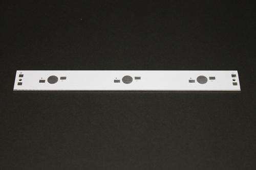 Led Aluminium base (140x16mm) for 3 x 1W/ 3W Led Chips