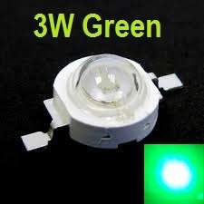 3W Led Green **IN STOCK**