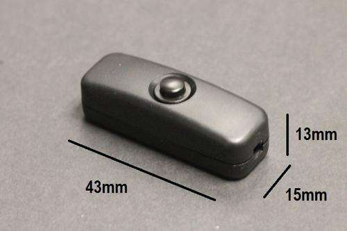 Switch Push Button Small Black **IN STOCK**