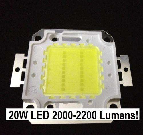 20W Led Flood Light Chip Cool White 2000 - 2200 Lumens