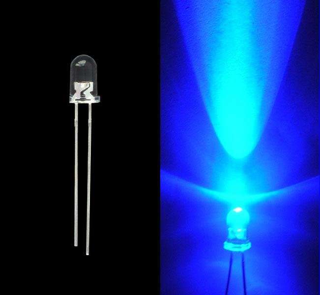 5mm Led Blue Flashing Alarm light (Flashes on-off by itself)